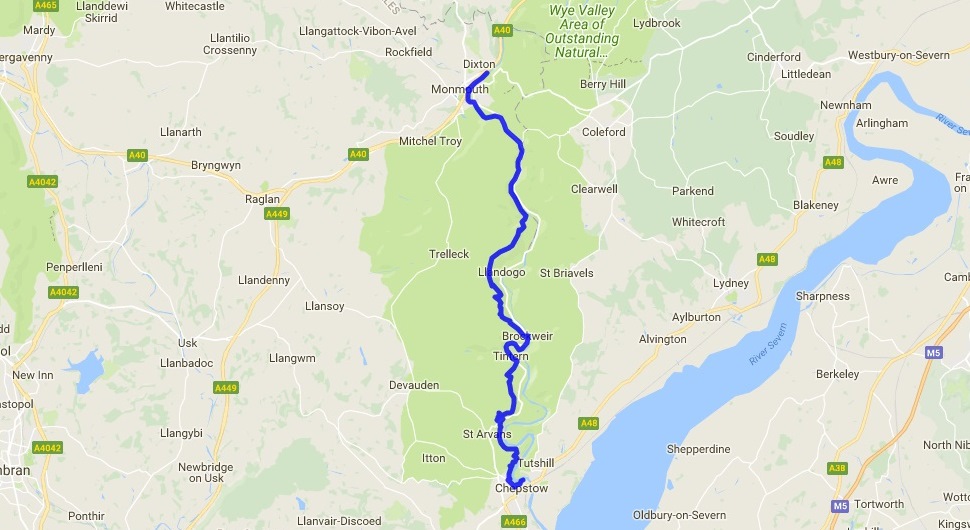 Wye Valley Walk Map